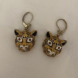 Betsey Johnson Tiger Earrings